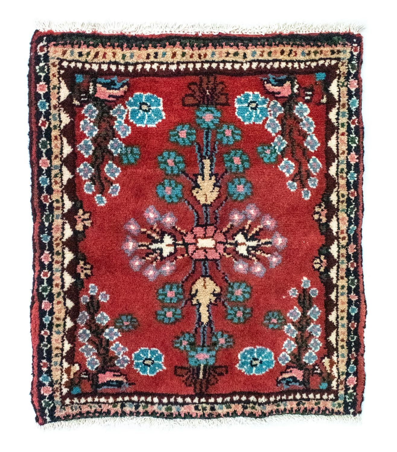Perserteppich - Nomadic 60 x 55 cm - rot