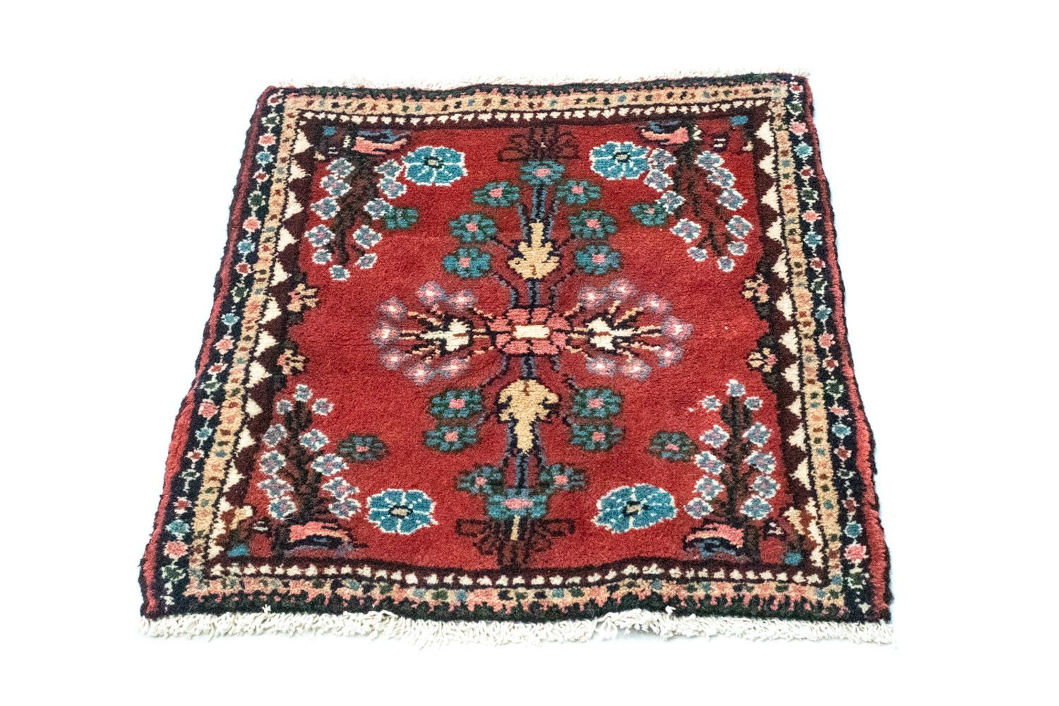 Perserteppich - Nomadic 60 x 55 cm - rot