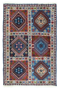 Tapis persan - Nomadic - 90 x 60 cm - multicolore