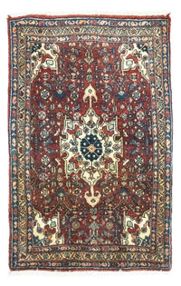 Tapis persan - Bidjar - 101 x 68 cm - rouge