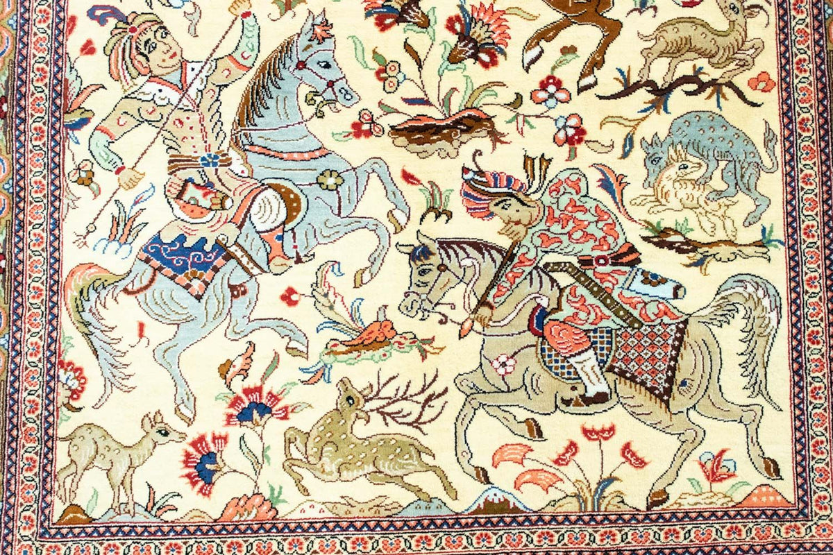 Seidenteppich - Ghom Seide - Premium 121 x 77 cm Teppichbrücke