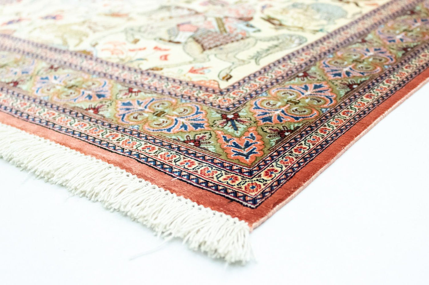 Seidenteppich - Ghom Seide - Premium 121 x 77 cm Teppichbrücke