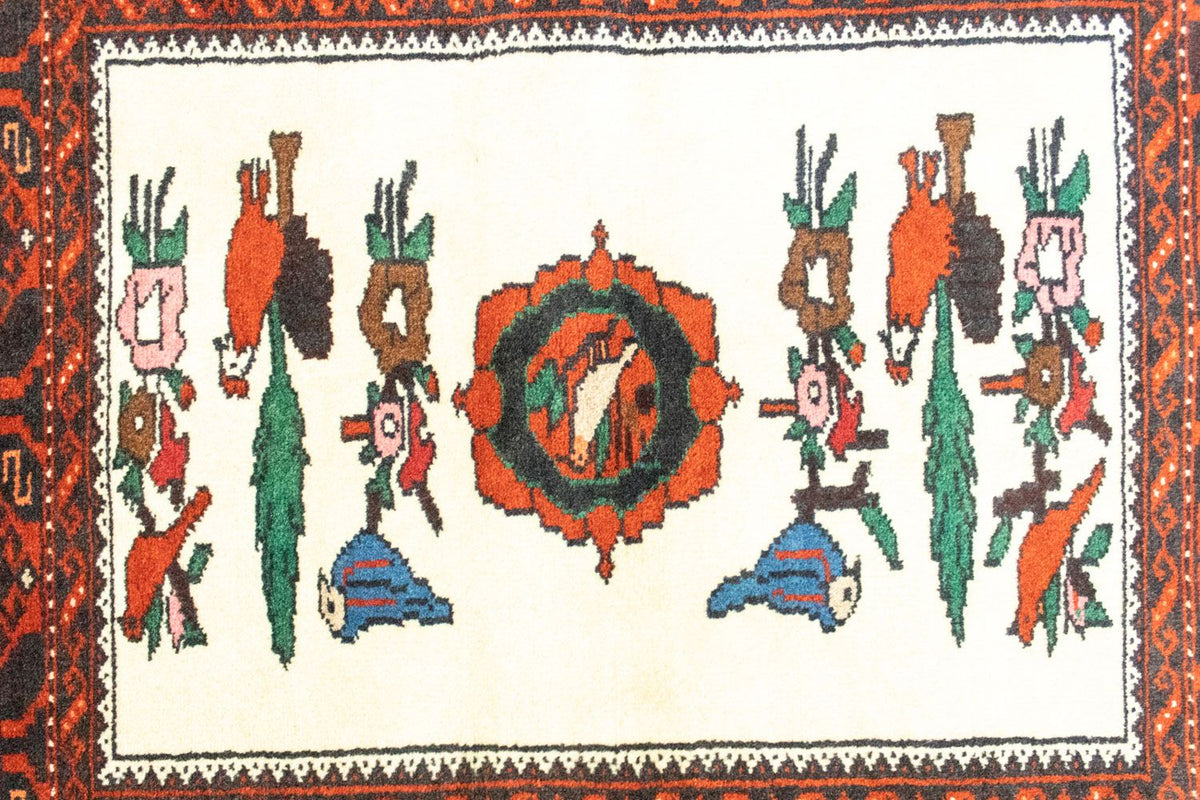 Belutsch Teppich 157 x 90 cm - orange