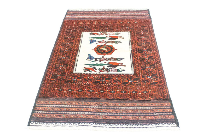 Belutsch Teppich 157 x 90 cm - orange