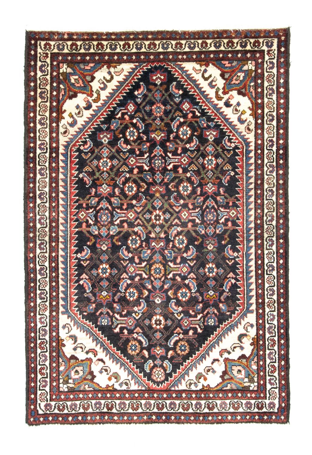 Perserteppich - Nomadic 150 x 103 cm - blau