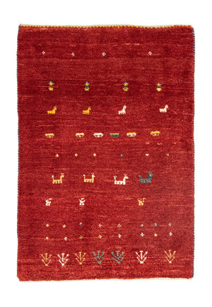 Gabbeh Teppich - Kaschkuli Perser 116 x 82 cm - rost