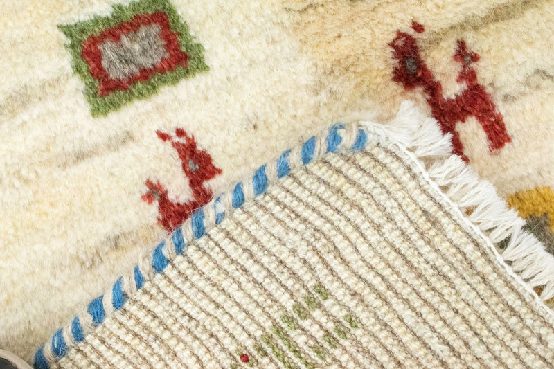 Tapis Gabbeh - Persan - 60 x 40 cm - multicolore