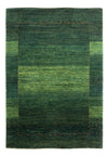 Tapis Loribaft Tapis 110x170cm - Perserteppich Wollteppich - vert - Rectangle / Vert / 110 x 170 cm Rectangle