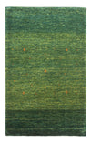 Tapis Loribaft Tapis 83x126cm - Perserteppich Wollteppich - vert - Rectangle / Vert / 83 x 126 cm Rectangle