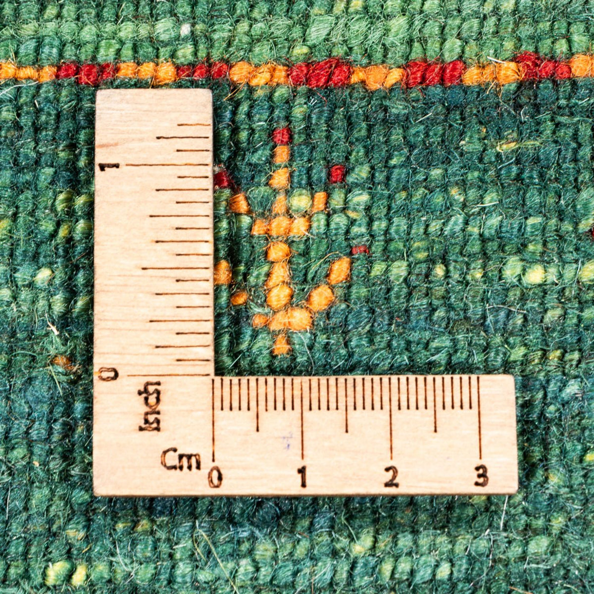 Gabbeh Teppich - Loribaft Perser - 135 x 83 cm - grün