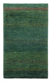 Loribaft Tappeto 78x126cm - Perserteppich Wollteppich - verde - Rettangolo / Verde / 78 x 126 cm Rettangolo