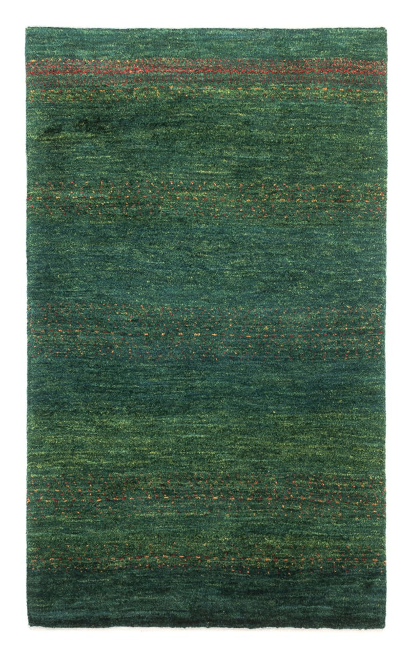 Gabbeh Teppich - Loribaft Perser - 126 x 78 cm - grün