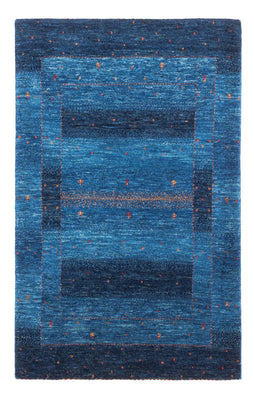 Gabbeh Teppich - Loribaft Perser - 129 x 85 cm - blau