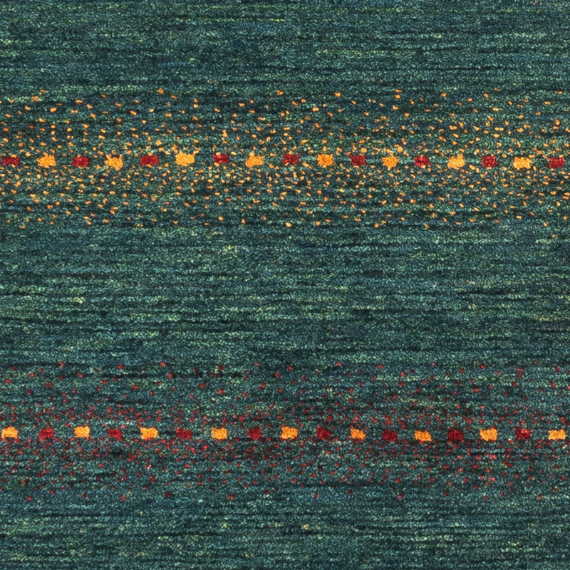 Gabbeh Teppich - Loribaft Perser - 136 x 68 cm - grün