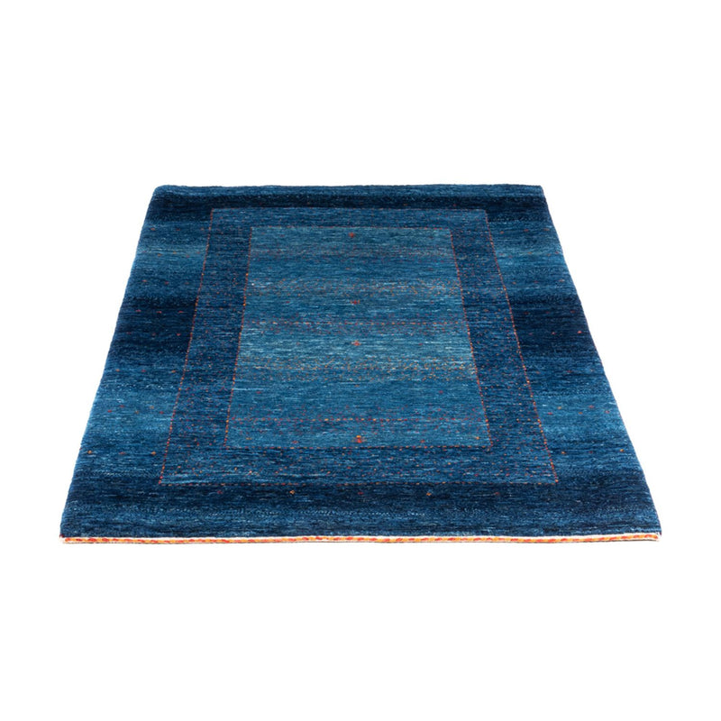 Gabbeh Teppich - Loribaft Perser - 134 x 88 cm - blau
