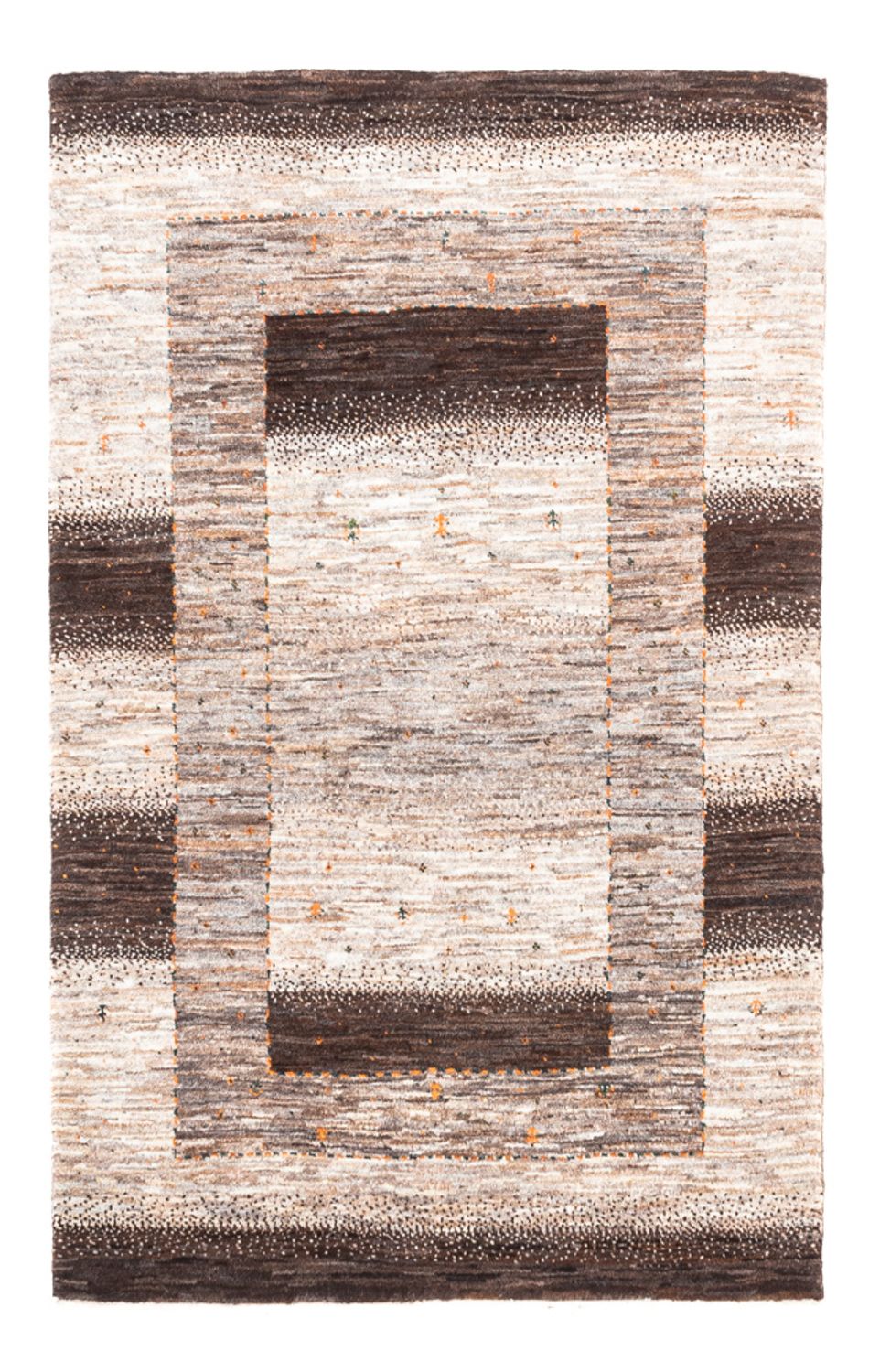 Gabbeh Teppich - Loribaft Perser - 129 x 83 cm - natur