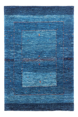 Gabbeh Teppich - Loribaft Perser - 122 x 83 cm - blau