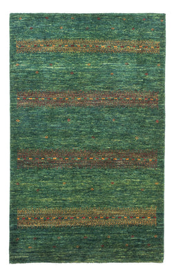 Gabbeh Teppich - Loribaft Perser - 128 x 82 cm - grün