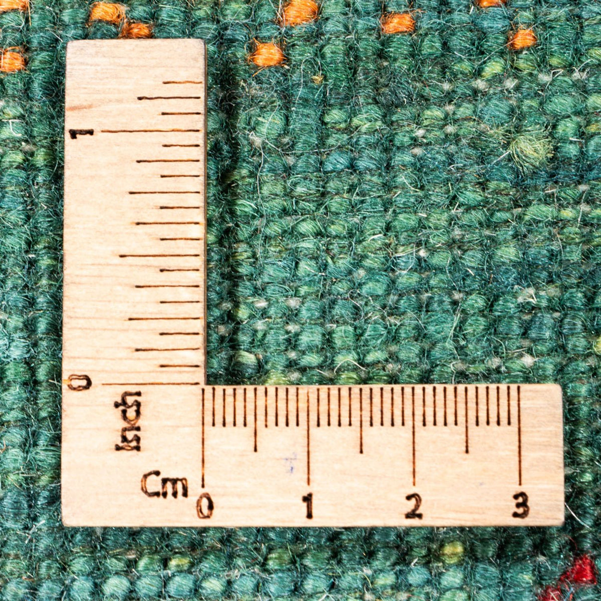 Gabbeh Teppich - Loribaft Perser - 128 x 82 cm - grün