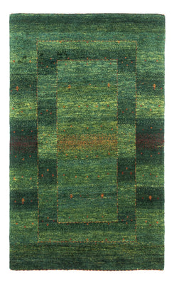 Gabbeh Teppich - Loribaft Perser - 123 x 79 cm - grün