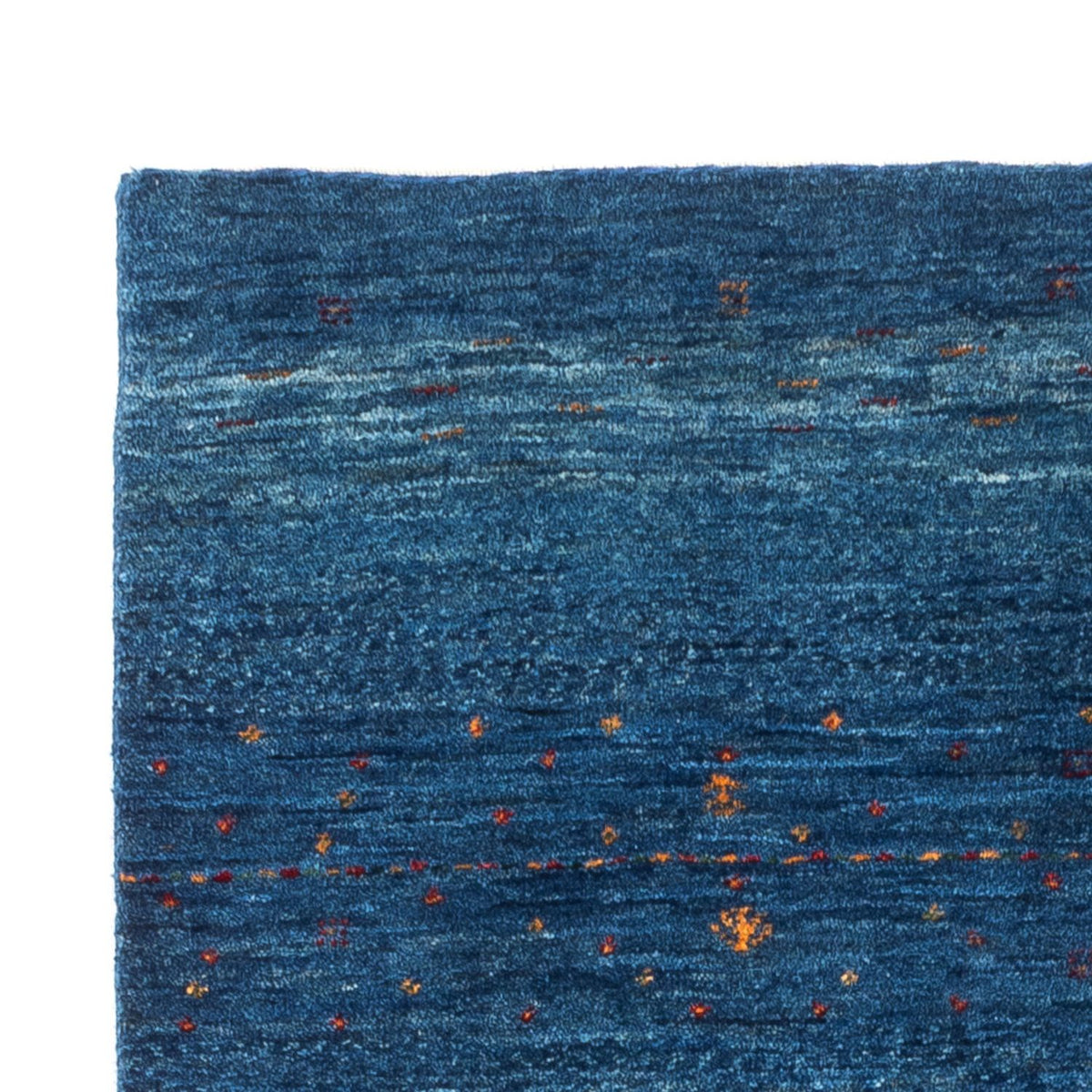Gabbeh Teppich - Loribaft Perser - 132 x 84 cm - blau