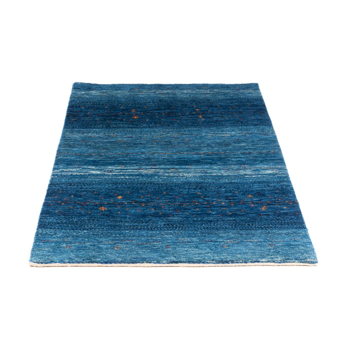 Gabbeh Teppich - Loribaft Perser - 132 x 84 cm - blau