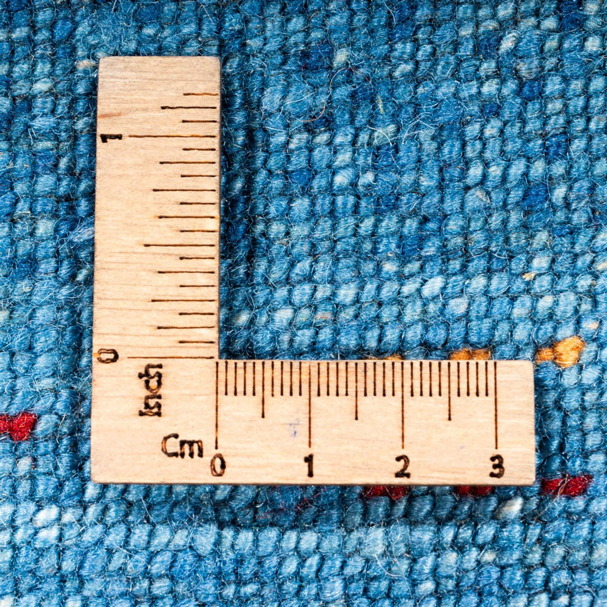 Gabbeh Teppich - Loribaft Perser - 132 x 84 cm - blau