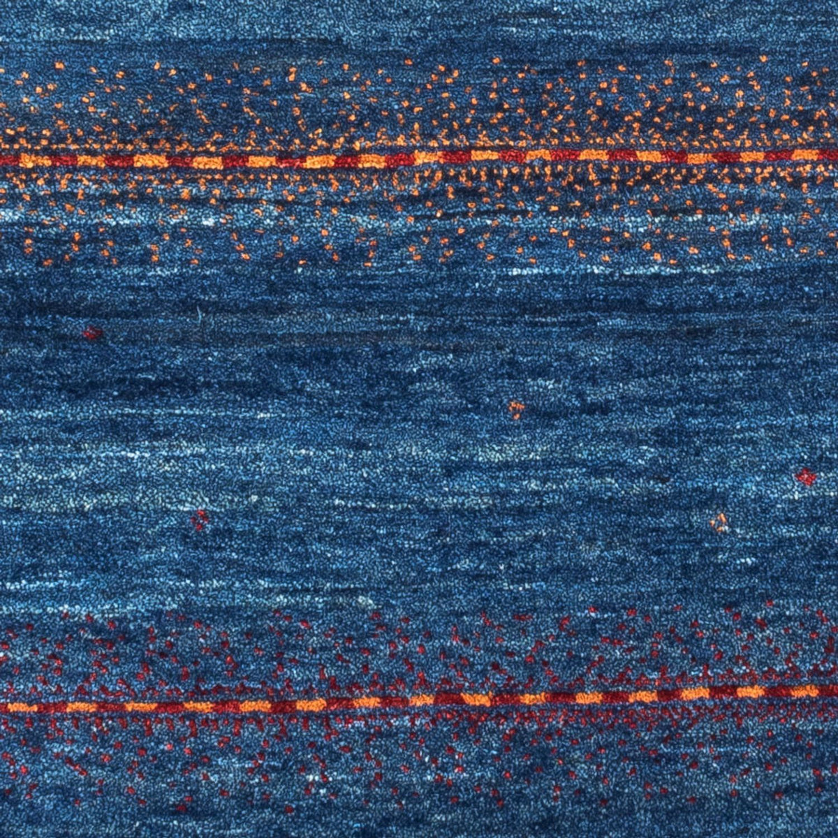 Gabbeh Teppich - Loribaft Perser - 136 x 85 cm - blau