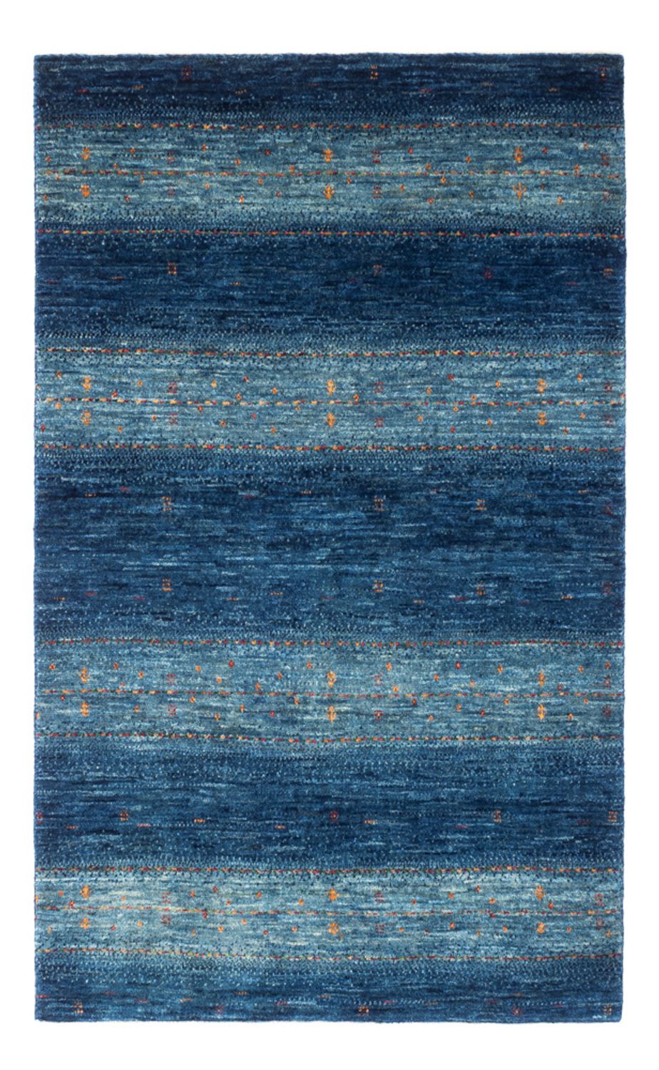 Gabbeh Teppich - Loribaft Perser - 135 x 82 cm - blau
