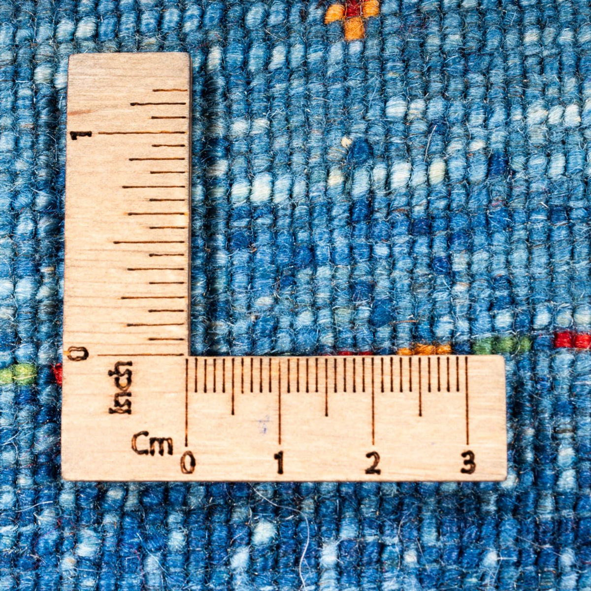 Gabbeh Teppich - Loribaft Perser - 135 x 82 cm - blau