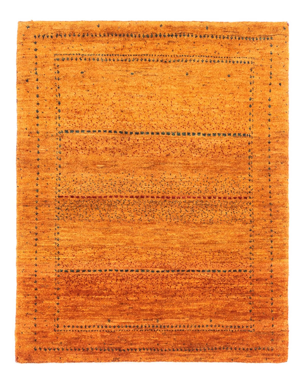 Gabbeh Teppich - Loribaft Perser - 98 x 81 cm - gold