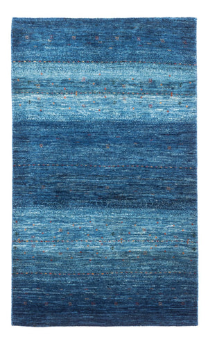 Gabbeh Teppich - Loribaft Perser - 135 x 84 cm - blau