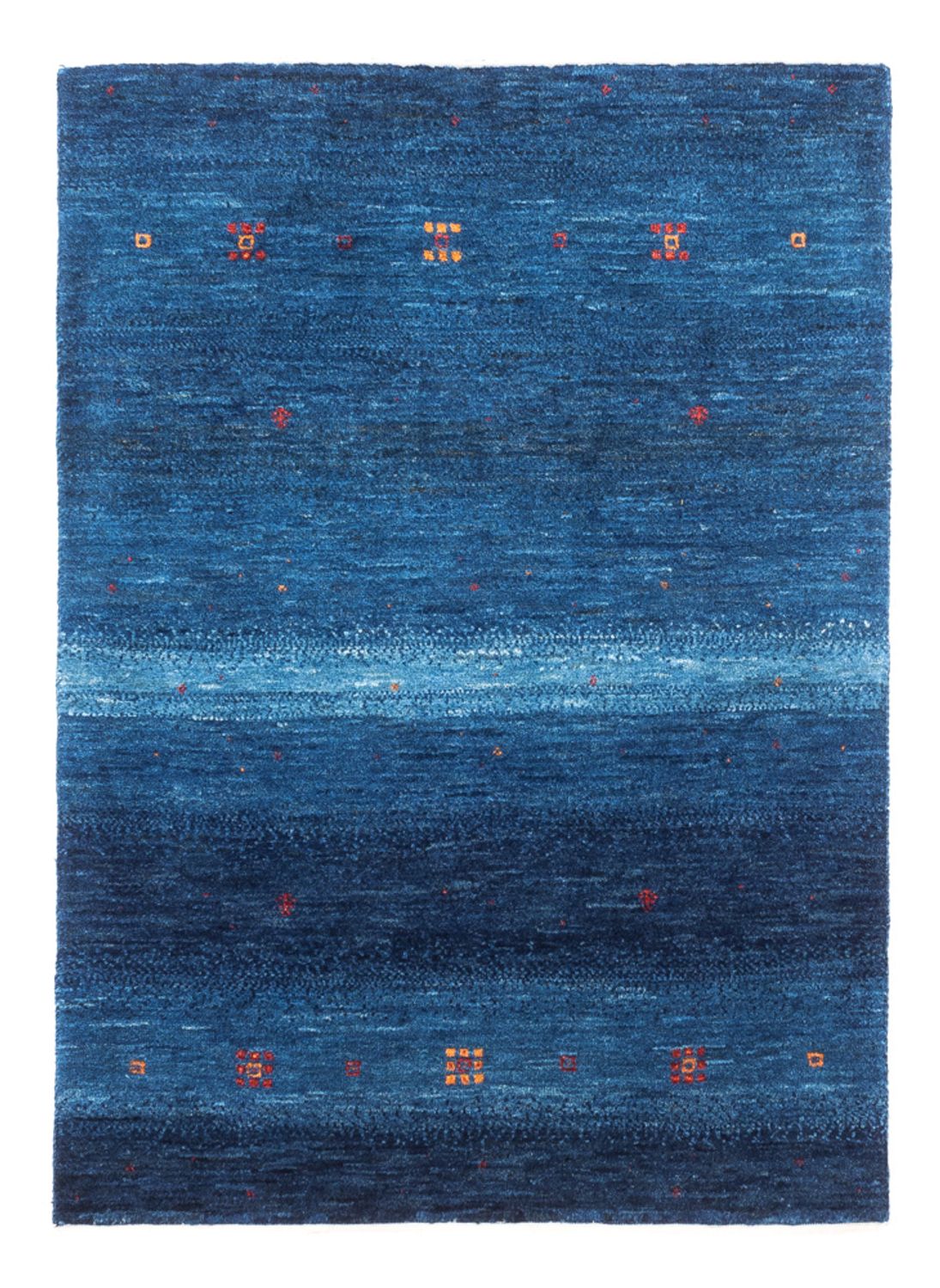 Gabbeh Teppich - Loribaft Perser - 110 x 80 cm - blau