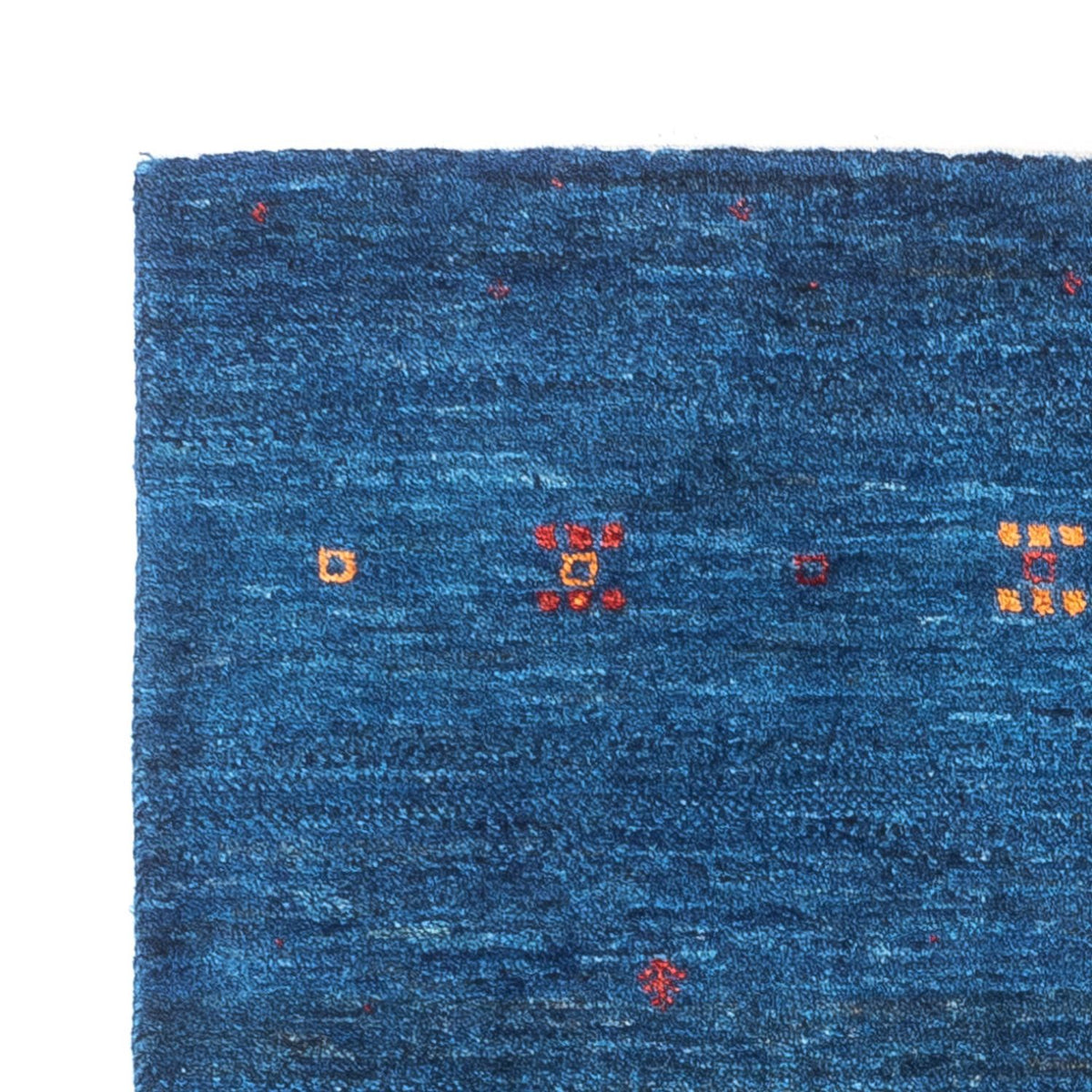 Gabbeh Teppich - Loribaft Perser - 110 x 80 cm - blau