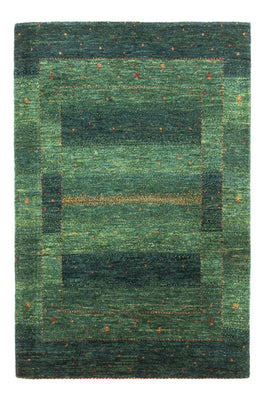Gabbeh Teppich - Loribaft Perser - 127 x 86 cm - grün