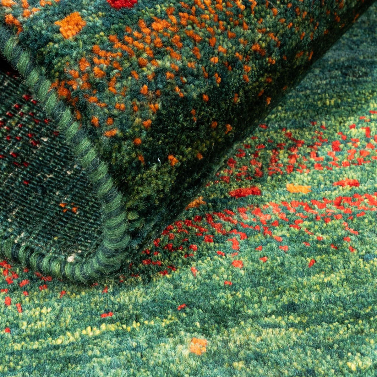 Gabbeh Teppich - Loribaft Perser - 101 x 91 cm - mehrfarbig