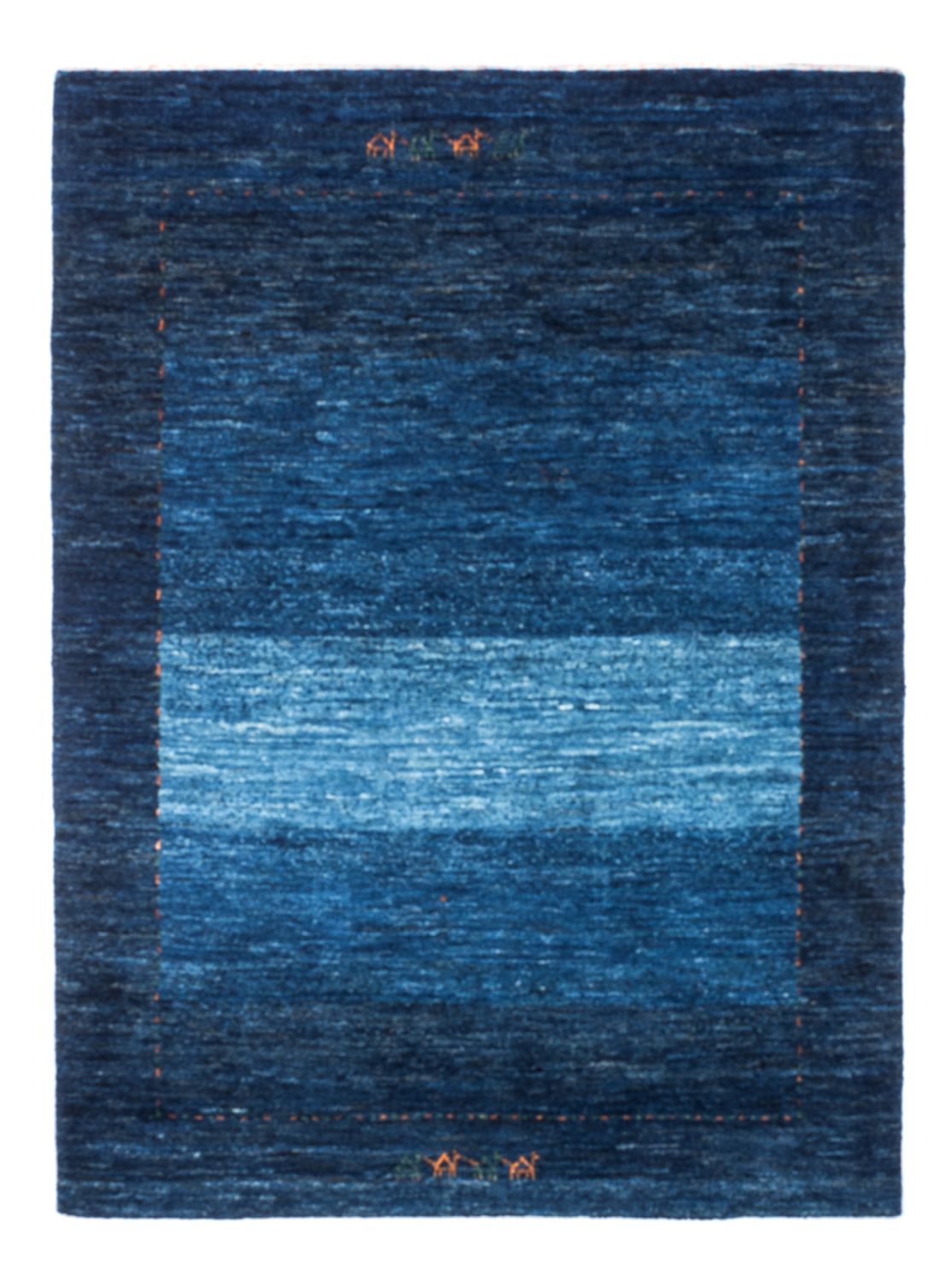 Gabbeh Teppich - Loribaft Perser - 141 x 101 cm - blau