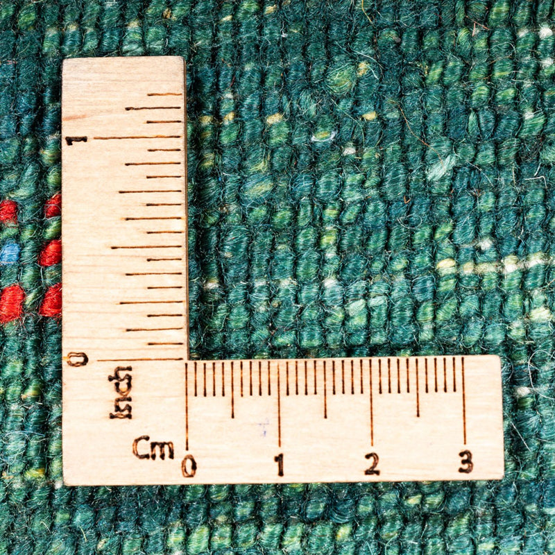 Gabbeh Teppich - Loribaft Perser - 145 x 93 cm - grün