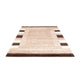 Gabbeh Teppich - Loribaft Perser - 248 x 174 cm - grau