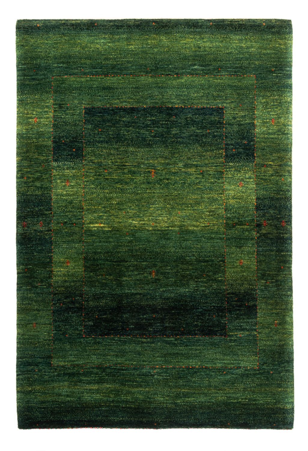 Gabbeh Teppich - Loribaft Perser - 186 x 126 cm - grün