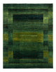 Gabbeh Teppich - Loribaft Perser - 254 x 210 cm - grün