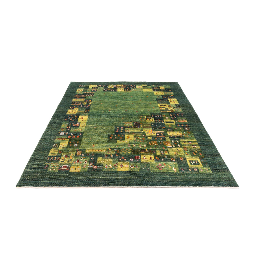 Gabbeh Teppich - Loribaft Perser - Royal - 251 x 167 cm - grün