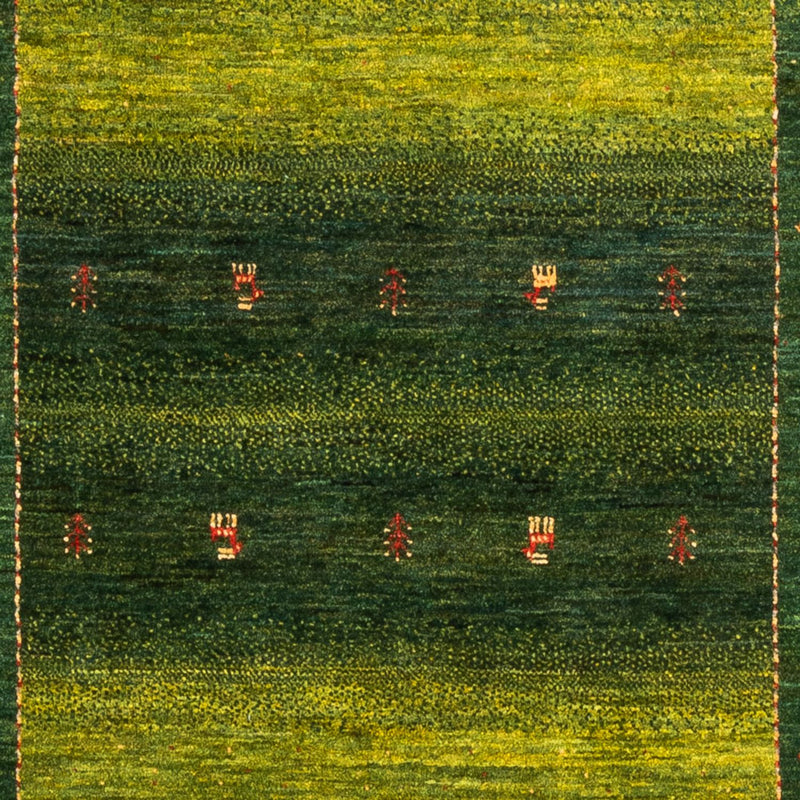Gabbeh Teppich - Loribaft Perser - 176 x 120 cm - grün