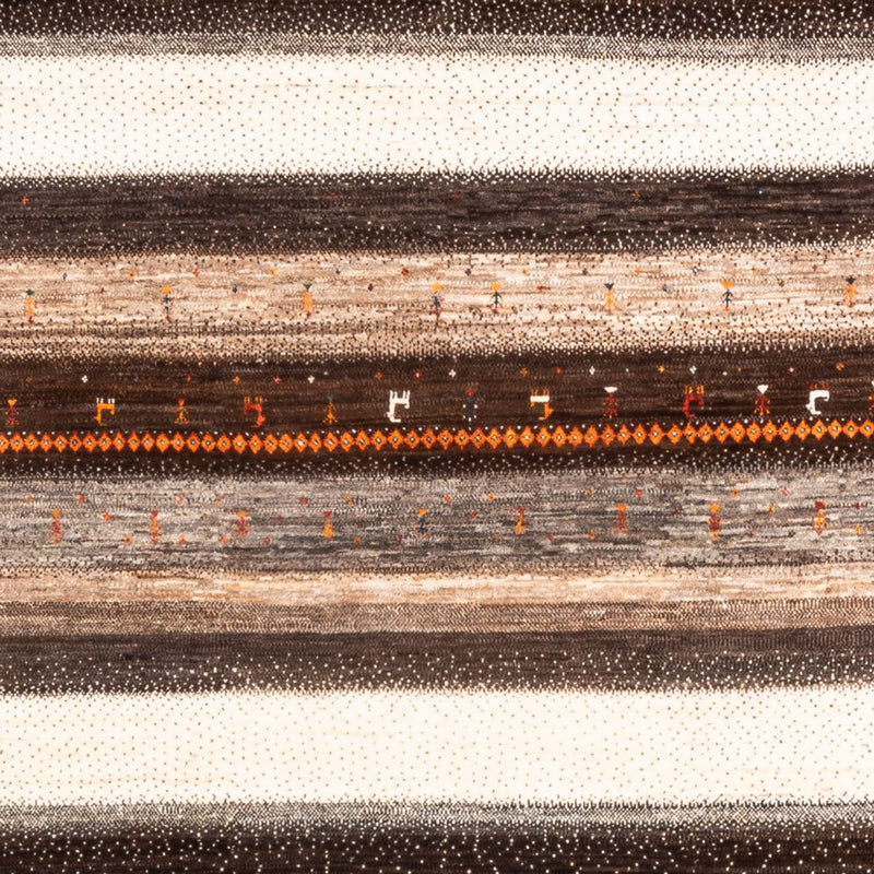Gabbeh Teppich - Loribaft Perser - Royal quadratisch  - 198 x 212 cm - natur