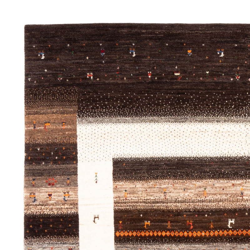 Gabbeh Teppich - Loribaft Perser - Royal quadratisch  - 198 x 212 cm - natur