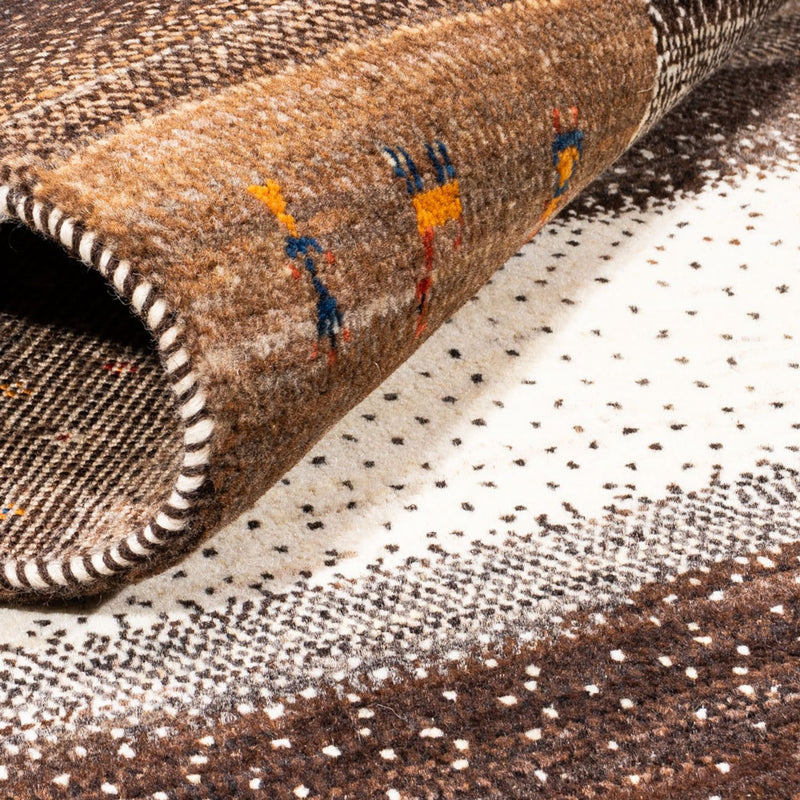 Gabbeh Teppich - Loribaft Perser - Royal quadratisch  - 198 x 212 cm - natur