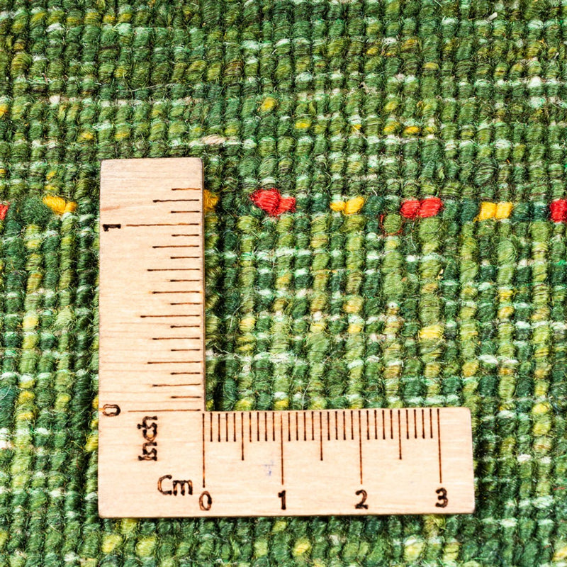 Gabbeh Teppich - Loribaft Perser - 175 x 123 cm - grün