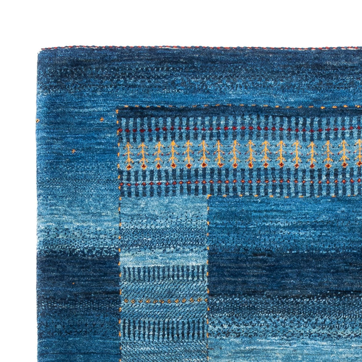 Gabbeh Teppich - Loribaft Perser - 183 x 126 cm - blau