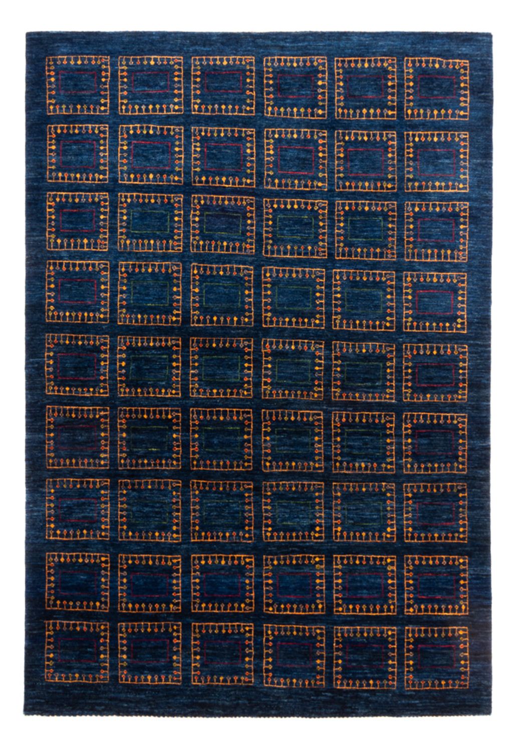 Gabbeh Teppich - Loribaft Perser - 253 x 180 cm - blau