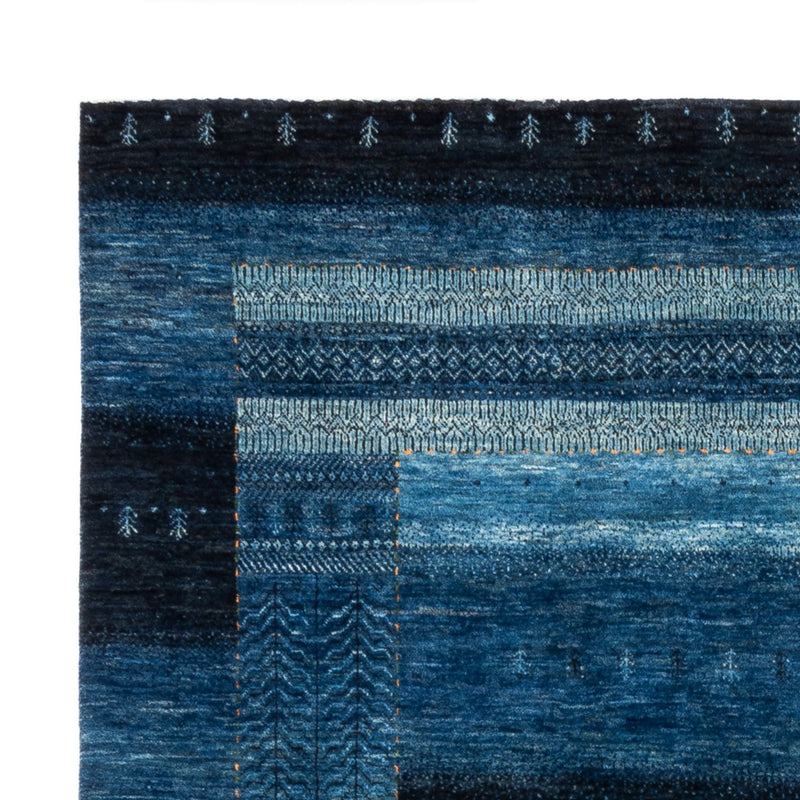 Gabbeh Teppich - Loribaft Perser - 288 x 197 cm - blau